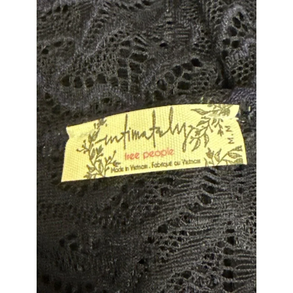 Intimately Free People In My Head Women's Bodysuit Thong Long Sleeve Blue Medium